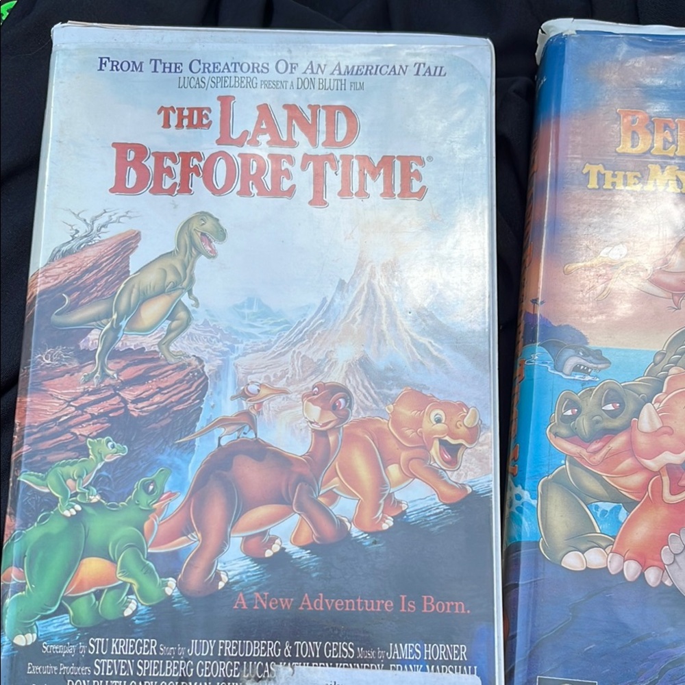The Land Before Time and the Land before time V VHS - Classic Animated Adventure